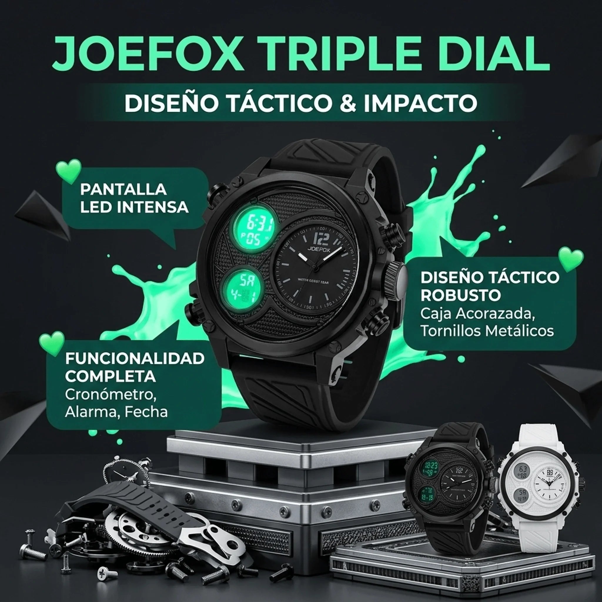 El Reloj Que Combina Estilo Deportivo y Tecnología en Un Solo Look ⌚🔥