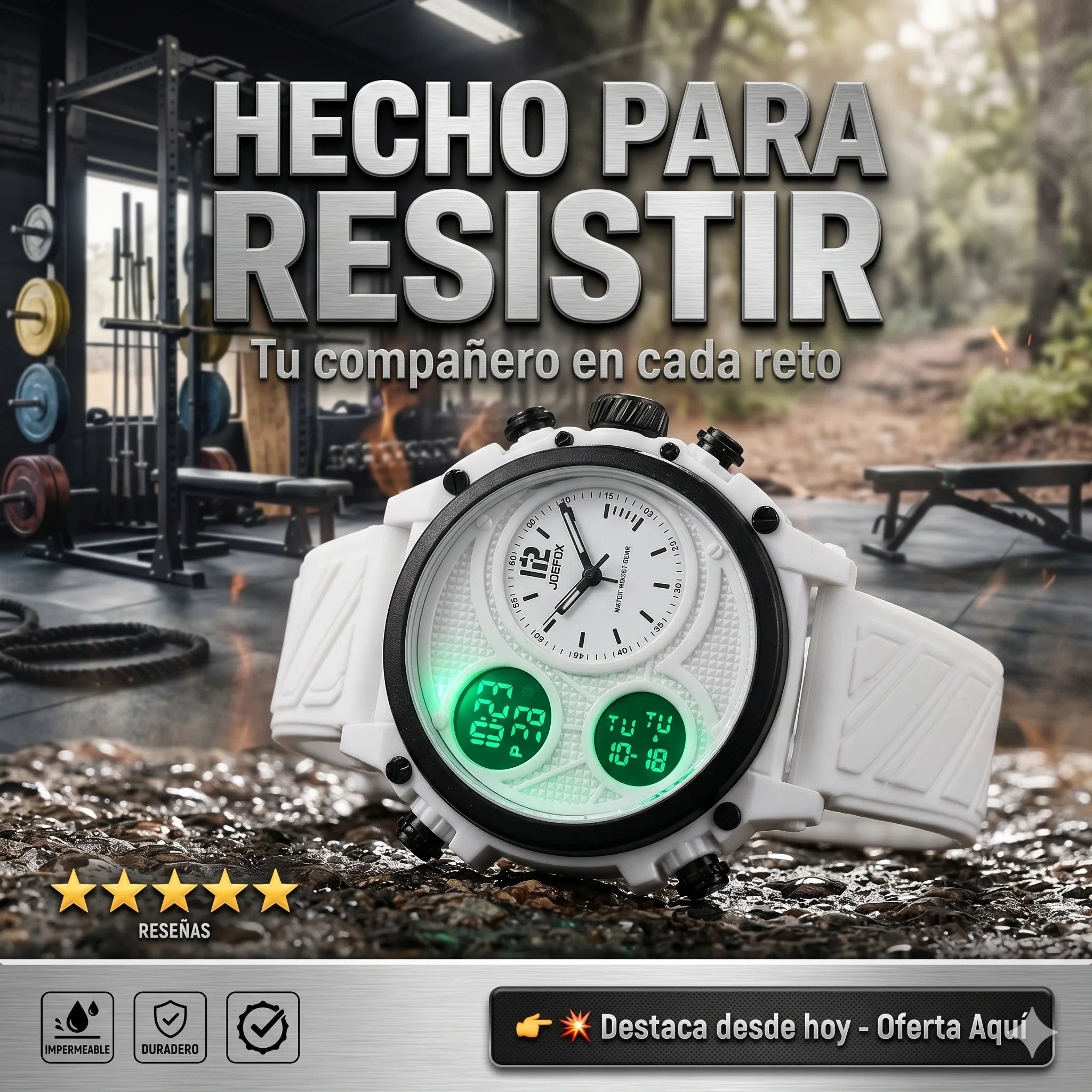 El Reloj Que Combina Estilo Deportivo y Tecnología en Un Solo Look ⌚🔥