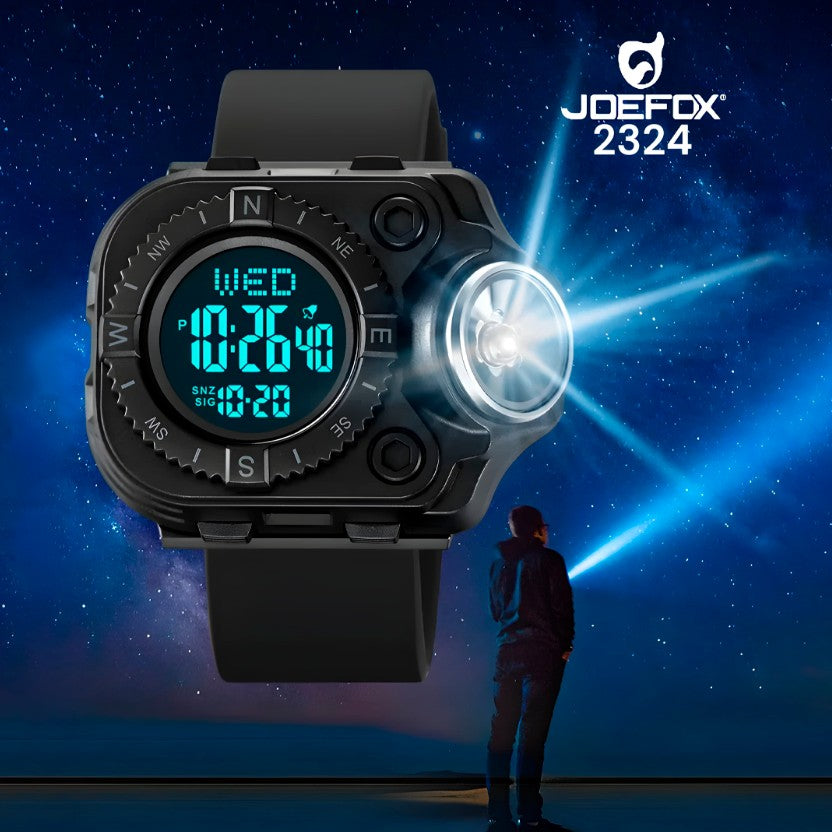 💡🔥 Más Que Un Reloj: Linterna, Estilo y Resistencia en Tu Muñeca